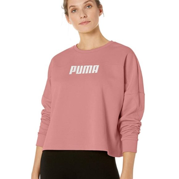 Puma Tops - NWT🌟 PUMA Bridal Rose Cropped Crew Sweatshirt